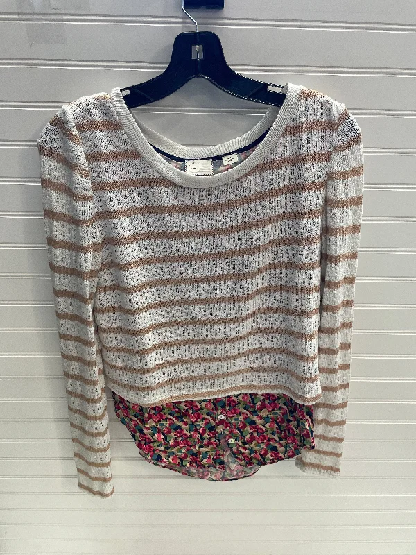 Women's Blouse with Square NeckTop Long Sleeve By Postmark In Multi-colored, Size: Xs