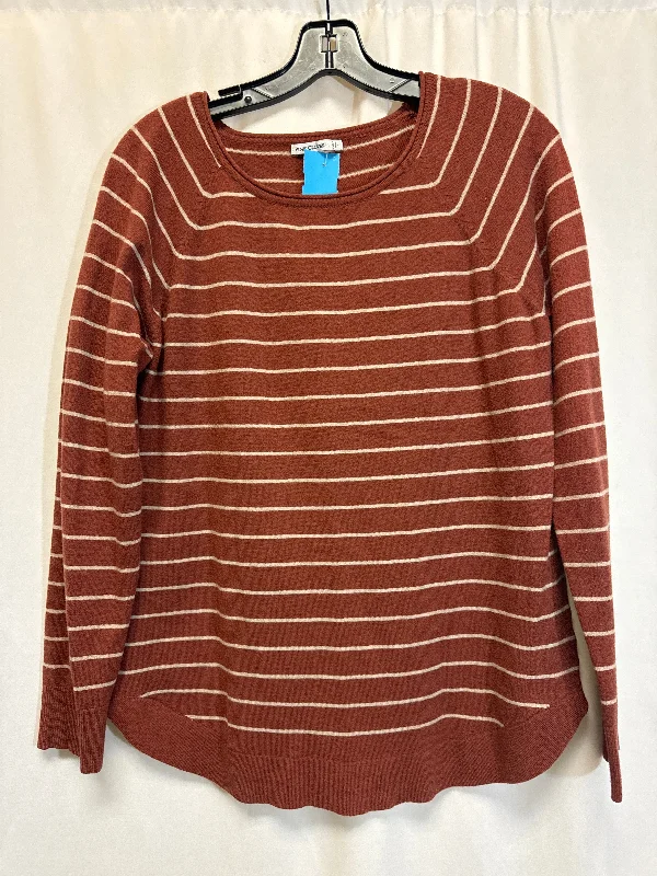Women's Blouse with SleevelessTop Long Sleeve By Pink Clover In Brown, Size: L
