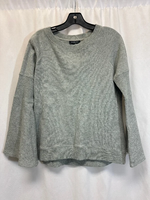 Women's Blouse with FrillsTop Long Sleeve By Kenneth Cole In Grey, Size: M