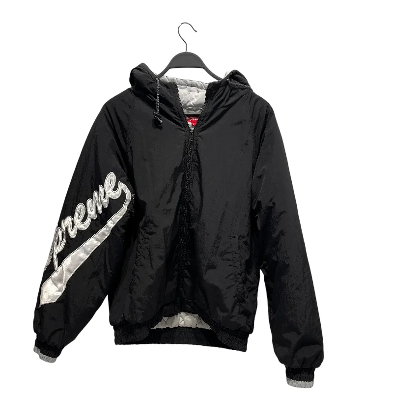 men's distressed leather jacketSupreme/Jacket/L/Nylon/BLK/