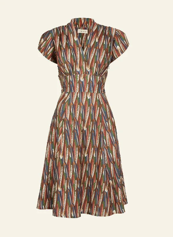 Women's Short-Sleeve DressesRita - Multi Feathers Dress