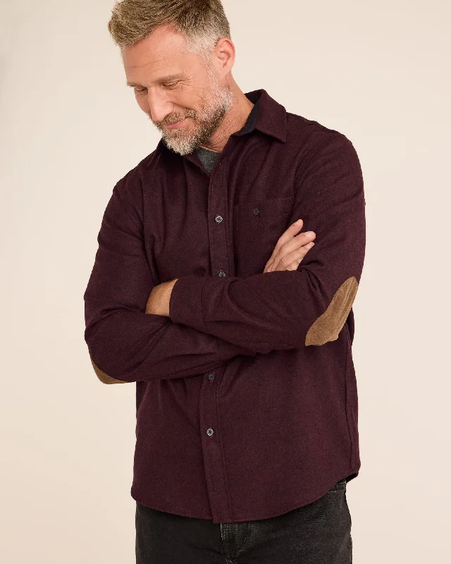 men's parka coat with drawstringsMen's Elbow-patch Trail Shirt