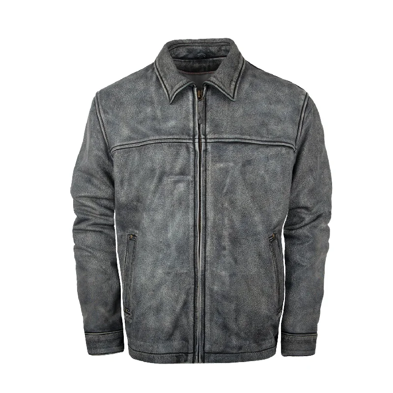 men's winter coat with thermal liningSTS Ranchwear Mens Rifleman Stone Wash Leather Leather Jacket