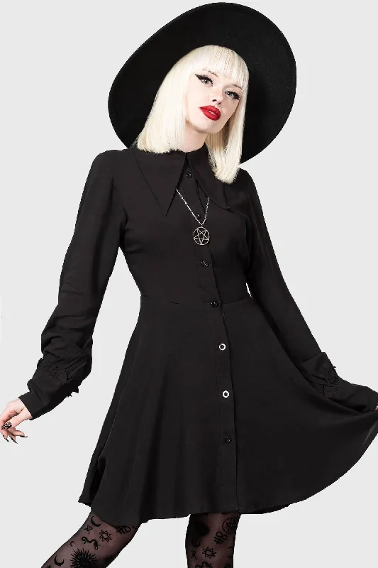 Women's Shawl Collar DressesKimaris Long Sleeve Dress - Resurrect