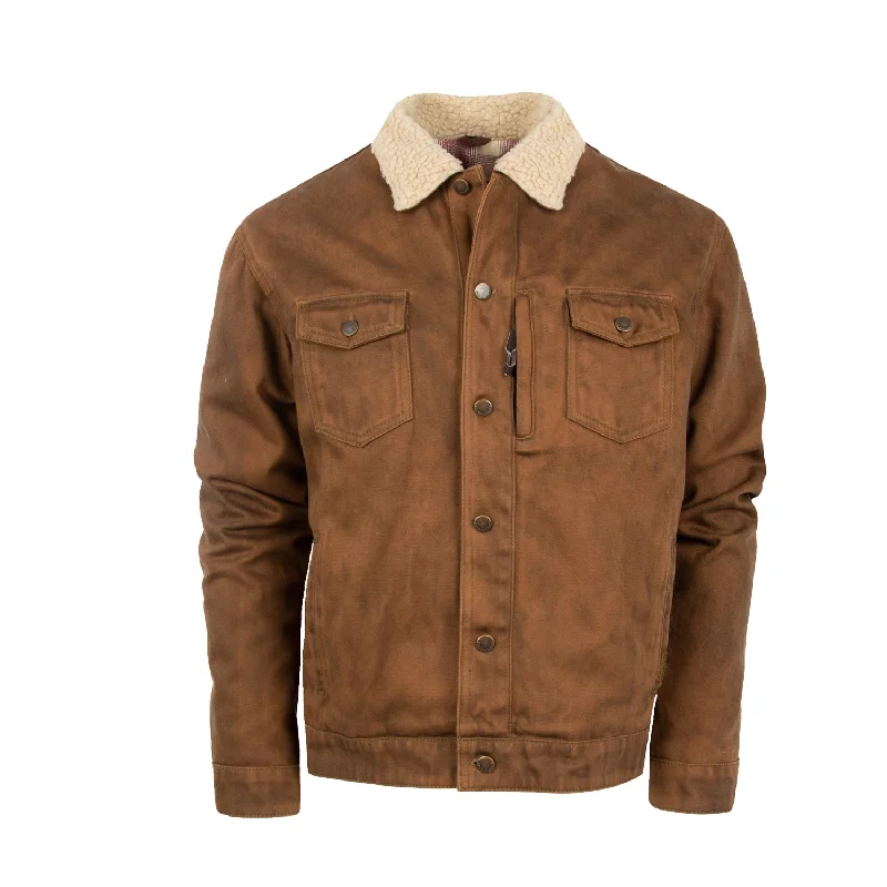 men's leather jacket with zip-out liningSTS Ranchwear Mens Eldan Canvas 100% Polyester Chore Jacket