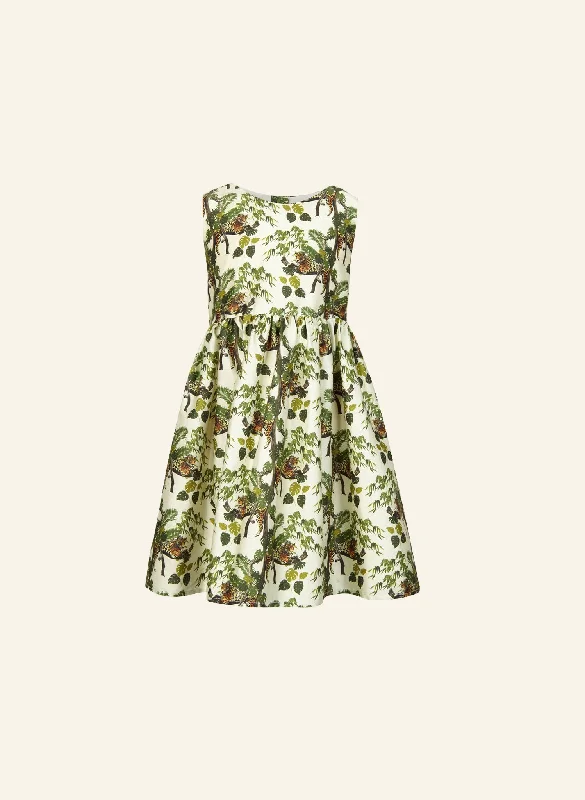 Women's Asymmetrical DressesMartha Children's Dress - Lounging Leopard