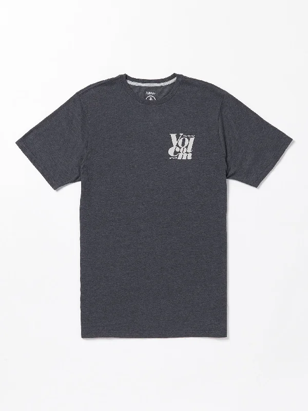 men's short-sleeve polo shirtWordplay Short Sleeve Tee - Dark Black Heather