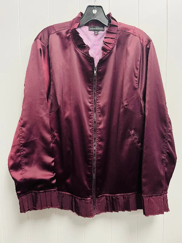 Women's Trench CoatsJacket Other By Lane Bryant In Purple, Size: 16