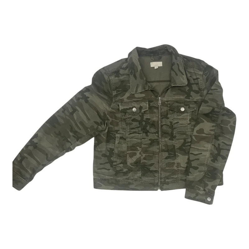 Women's Coats with Fur Trimmed HoodJacket Utility By Loft In Camouflage Print, Size:Xl Women's Coats with Fur Trimmed HoodJacket Utility By Loft In Camouflage Print, Size:Xl