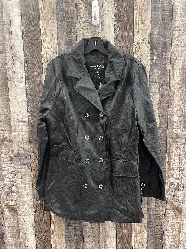 Women's Coats with HoodCoat Raincoat By Kenneth Cole In Black, Size: L