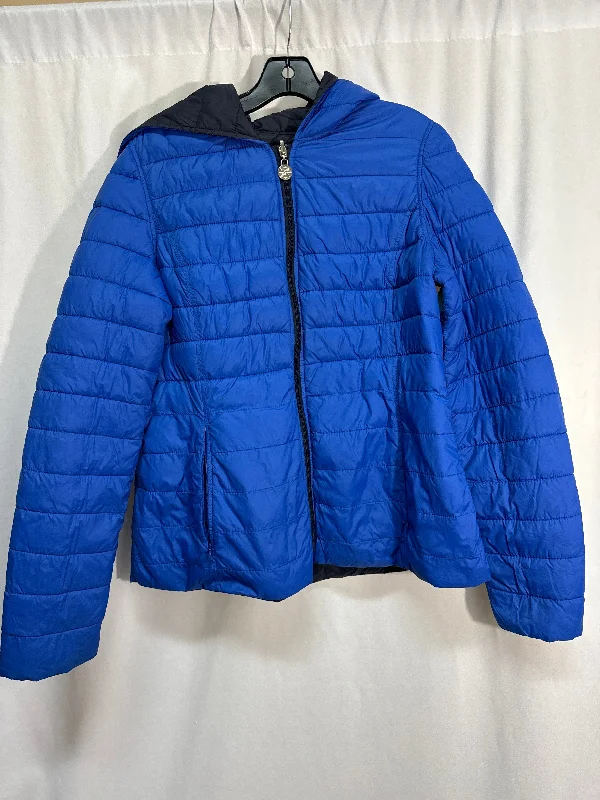 Women's Coats with Fur Trimmed PocketsCoat Puffer & Quilted By Nautica In Blue, Size: L