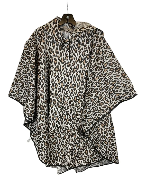 Women's Coats with SleevesPoncho By Chicos In Animal Print, Size: Osfm