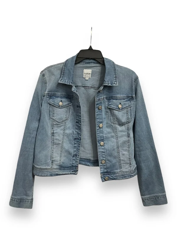 Women's Coats with Fur Trimmed ButtonsJacket Denim By Kensie In Blue Denim, Size: M