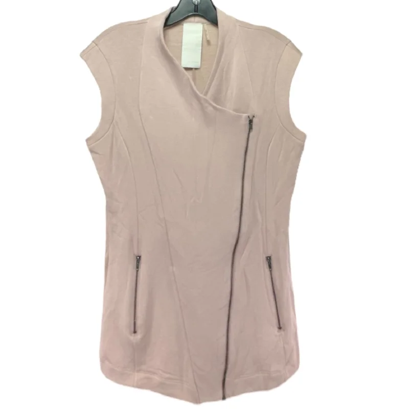 Women's Coats with Fur Trimmed SleevesVest Other By Heather B In Pink, Size: S