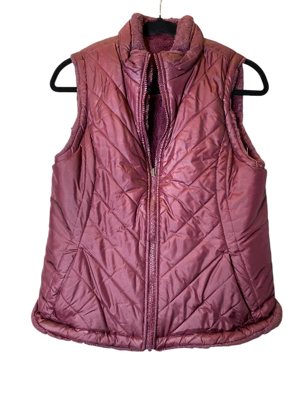 Women's Coats with ZipperVest Puffer & Quilted By Clothes Mentor In Red, Size: L