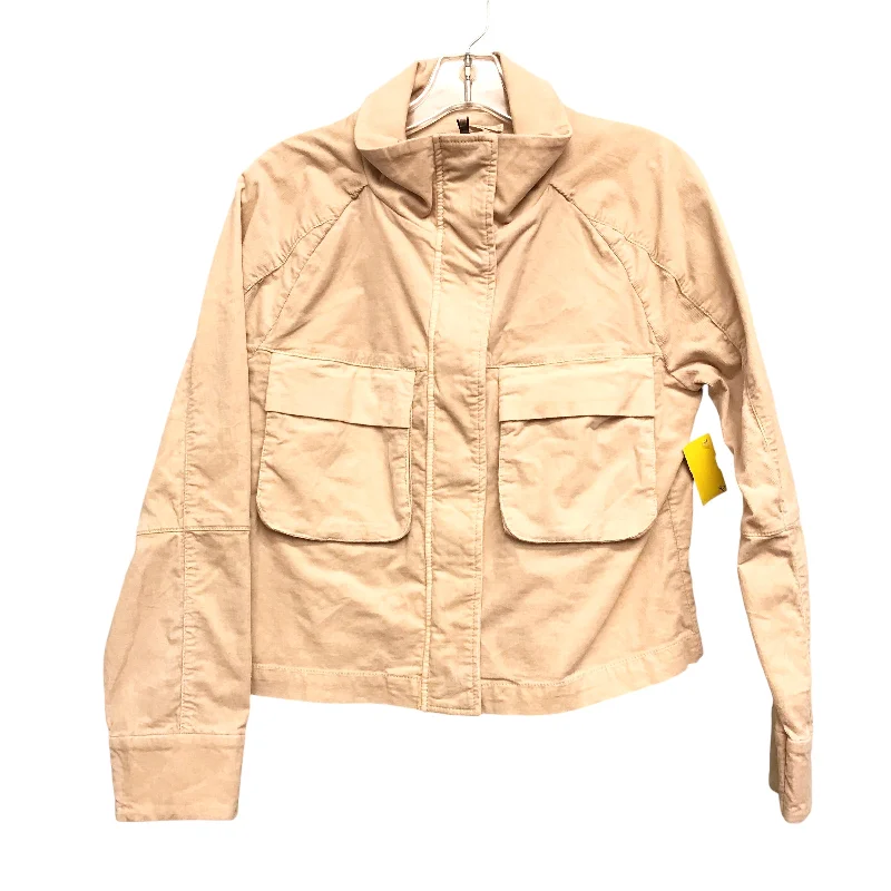 Women's Coats with Fur Trimmed PocketsJacket Other By Evereve In Tan, Size:S